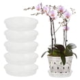 thumbnail image 1 of Maceta De Orquídeas De Plástico Transparente De 5 Pulgadas, Macetero De Orquídeas Transparente Con Agujeros Para Jardín Interior Y Exterior, Macetero Ligero, 1 of 8