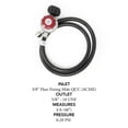 thumbnail image 3 of Propane Hose With Regulator Propane Regulator And Propane Brass Orifice Stainless Hose 4 Ft High Propane High Pressure Regulator 0-20 Psi Adjustable 4Ft, 3 of 7