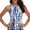 01-Blue422, variant on Women's Tie Dye High Neck Tankini Top Printed Summer Pool Open Back Swim Tank Top