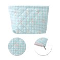 thumbnail image 4 of Unique Bargains 1 Pc Plaid Bow Makeup Bag Blue Polyester, 4 of 5