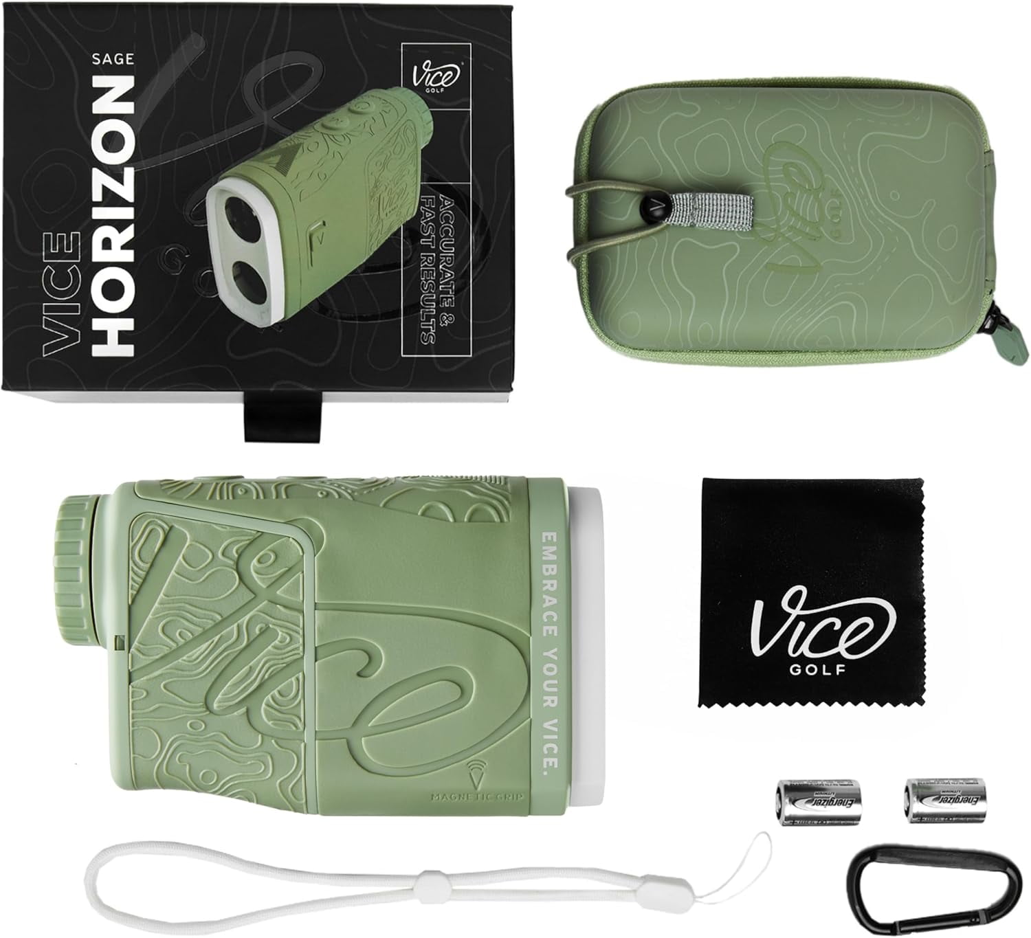Vice Horizon Golf Laser Rangefinder with Slope (Sage)