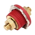 thumbnail image 1 of Thru Panel Stud Junction, Zinc Alloy Brass 3/8in Thru Panel Battery Terminal Safe Connection Stable Performance  For Marine For RV Black,Red, 1 of 8