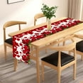 thumbnail image 4 of ToyKingdee Valentine Table Runners , Red Rose Valentine's Day Runners for Table Holiday Anniversary Wedding Kitchen Dining Table Decorations, 4 of 6