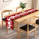 thumbnail image 4 of Camino de mesa para mesa de comedor | Decoración de cocina | Decoración para fiestas en interiores | Bandera de mesa para celebración de aniversario de 33x183 cm, 4 of 6