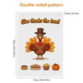 thumbnail image 2 of Hello Thanksgiving Yard Flag Pumpkin Outdoor Garden Decor 28x40 Inches, Double-Colored Cute Pie Happy Thanksgiving Porch Flag Decoration for Garden Farmhouse Porch Backyard, 2 of 6