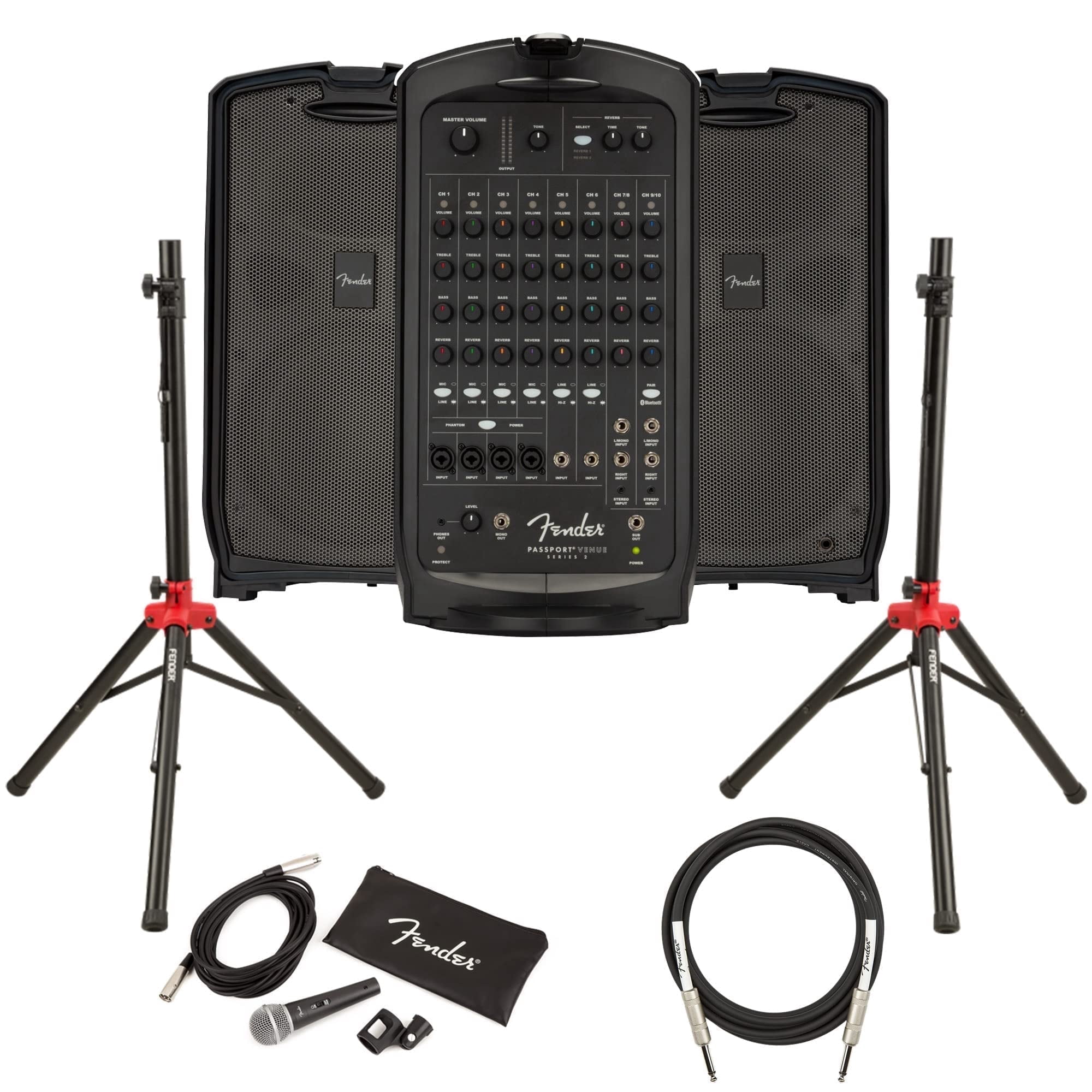 Fender Passport Conference S2 Portable PA System Bundle with
