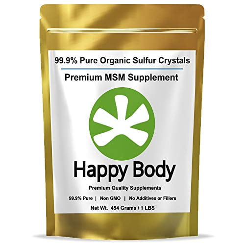 Organic Sulfur Crystals, 99 Pure MSM Crystals, Premium MSM Supplement