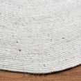 thumbnail image 3 of SAFAVIEH Braided Ronan Solid Reversible Area Rug, Light Beige, 4' x 6' Oval, 3 of 10