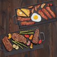 thumbnail image 4 of Starfrit The Rock Cast Iron Reversible Grill/Griddle, Durable Cast Iron, Non-Stick, Oven Safe, PFOA Free, Easy to Clean, Black, 4 of 4