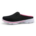 thumbnail image 5 of Womens Knit Mesh Slip on Loafers Breathable Casual Ballet Flat Shoes Comfortable Round Toe Low Top Nursing Walking Shoes Hot Pink Size 9, 5 of 5