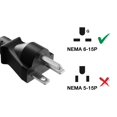 thumbnail image 5 of Cable Leader 10ft NEMA 6-15P to C13 Heavy Duty Power Cord, 14 AWG, Black, 5 of 6