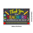 thumbnail image 3 of Colorful Design Banner Teacher Appreciation Polyester Material Event Decorations for School Celebration Gratitude Event Indoor Decoration, 3 of 8