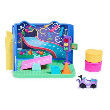 Gabby's Dollhouse, Carlita Purr-ific Play Room with Carlita Toy Car, Accessories, Furniture and Dollhouse Deliveries, Kids Toys for Ages 3 and up