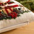 thumbnail image 4 of Christmas Throw Pillow Covers 18x18 Inch Set of 4 for Winter Holiday Sofa Couch Decoration, A, 4 of 5