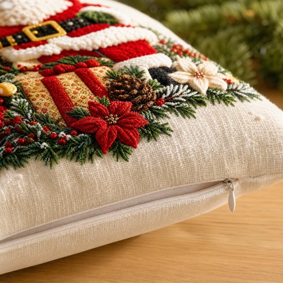 4 Pack Fall Pillow Covers Christmas Decorations Sofa Pillow Covers Square Summer Pillow Covers 18x18 for Farmhouse Home Thanksgiving Christmas Pillowcase Decorative Throw Pillow Covers Cushion Cases