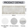 thumbnail image 4 of Washable Runner Rug 60"x22" Non-Slip Low Profile Soft, Farmhouse Distressed Microfiber Rug for Kitchen, Entryway, Hallway, Laundry, Beige, 4 of 6