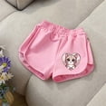 thumbnail image 4 of Amidoa Cotton Girls Shorts Elastic Waist Comfort Waist Summer Shorts Casual Shorts,Black,5-6 Years, 4 of 6