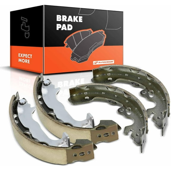 A-Premium Rear Ceramic Brake Shoe Set Compatible with Ford Focus 2000-2011 with Rear Brake Drum 4-PC Set