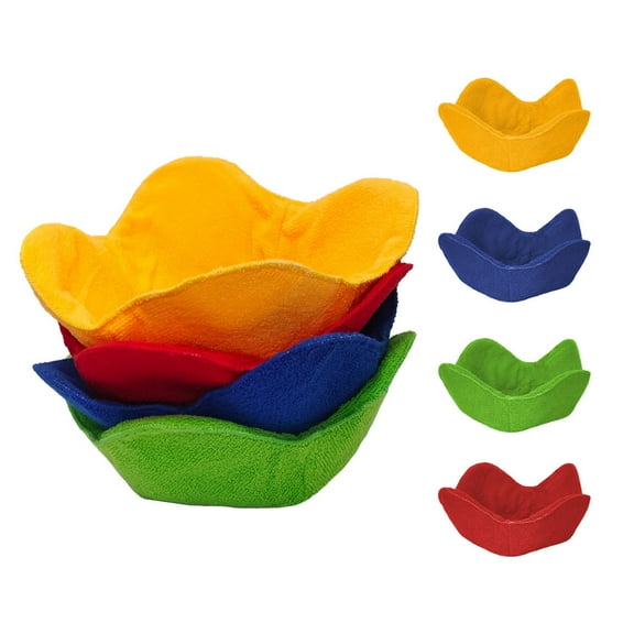 4-Pack Microwave Bowl Cozies (4 Colors) - Heat-Resistant Polyester Bowl Holders for Soup & Hot Food, Reusable & Washable Kitchen Accessories (Set of 4)