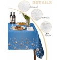 thumbnail image 2 of Modern Blue Table Cloth, Abstract Diamond Luxury Gradient Waterproof Tablecloth for Rectangle Tables, Reusable Washable Fabric Table Cover for Restaurant Kitchen Dining Tables 60"x102", 2 of 6