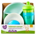 Parent's Choice Tableware Giftset, 4+ Months, 10 Pack, Blue & Green