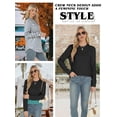 thumbnail image 4 of Sudadera AURUZA de manga larga y cuello redondo para mujer rosa talla XL, 4 of 6