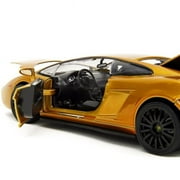 Lamborghini Gallardo Gold Metallic Fast X (2023) Movie Fast  Furious Series 1/24 Diecast Model Car by Jada