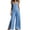 Black, variant on Womens Sleeveless Button Down Jumpsuits Wide Leg Split Open Leg Long Rompers with Pockets Summer Casual Beach Wear Blue