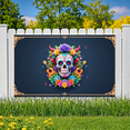 thumbnail image 6 of Colorful Skulls Day of the Dead Decorative Floral Festival Banner for Celebration Party Holiday, 6 of 8