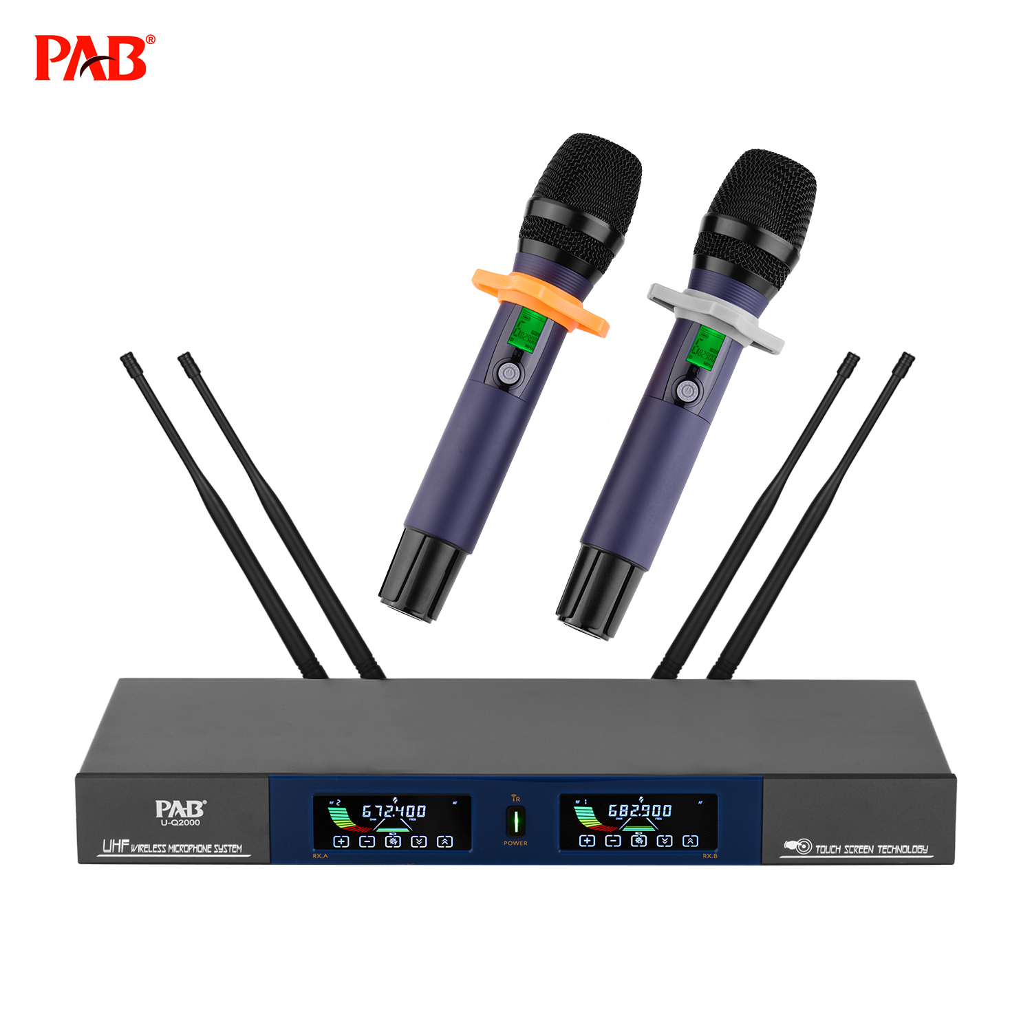 PAB UQ2000 Multifunctional 100Channel UHF Wireless Microphone System