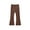 Coffee, variant on HKEJIAOI Childrens Long Pants Winter Solid Color Flare Pants for Kids Leisure Sports Pants Infant Bell Bottoms Clothes
