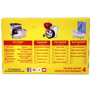 Clorox S.O.S. Steel Wool Soap Pads Reusable With Anti-Rust Protection 4 Ct 5 Pk