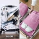 thumbnail image 3 of 20PCS-Rosa-Bolsa para zapatos de viaje, juego de bolsas para zapatos de lana impermeables y a prueba de polvo, con ventana transparente y cordón JM, 3 of 5