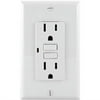 GE Tamper-Resistant Ground Fault Receptacle, 15 Amp, White
