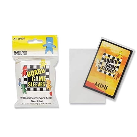 Arcane Tinmen ATM10405 Mini Board Game Card Sleeves Box, Yellow - 100 Count