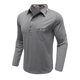 thumbnail image 3 of Blusa y camisa de manga larga con cuello vuelto para hombre, camisa de otoño invierno con botones y bolsillo, camisa de manga larga con cuello vuelto, camisa de poliéster para hombre, 3 of 6