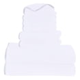 thumbnail image 1 of Juego de toallas Cosy Family de microfibra de 8 piezas para baño, color blanco, 1 of 7