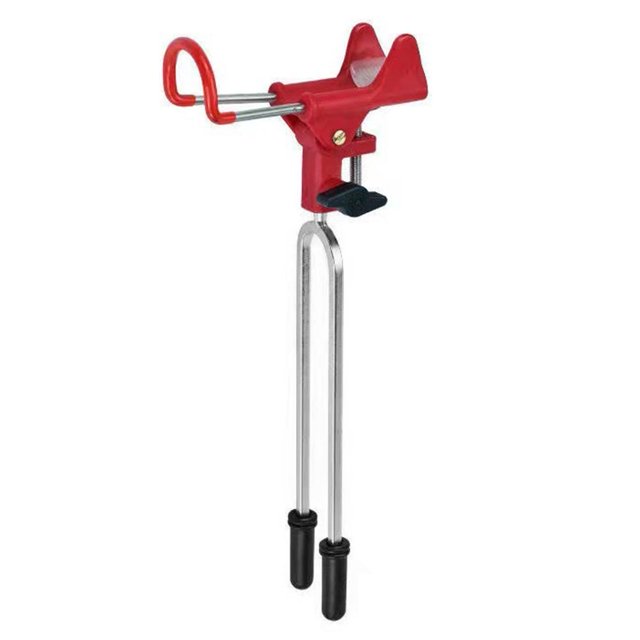 Soporte para caña de pescar con ajuste multiángulo para regalo de cumpleaños (modelo luminoso rojo)