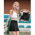 thumbnail image 3 of Arshiner Girl's Sport Skirts with Shorts Athletic Pleated Skort Colorful Performance Skorts, 3 of 3
