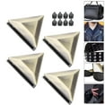 thumbnail image 1 of Haofy Triangle Decoration Accessories, Metal Triangle Buttons 4 Sets For Good Performance For Jeans Decoration For DIY Bags, 1 of 8