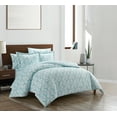 thumbnail image 2 of Chic Home Christi 5-Piece Geometric Watercolor Bed in a Bag Duvet Set, Twin, Aqua, 2 of 2