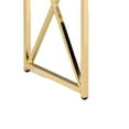 thumbnail image 4 of Benjara Gracie 47 Inch Desk, White Rectangular Top, Metal Legs in Gold Finish, 4 of 6