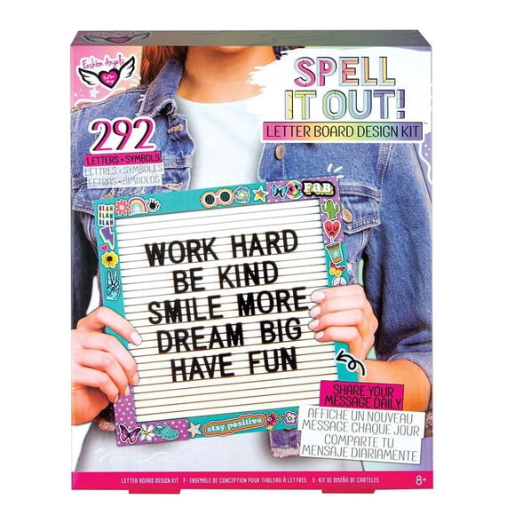 Fashion Angels Spell it Out! Kit de conception de carton à lettres