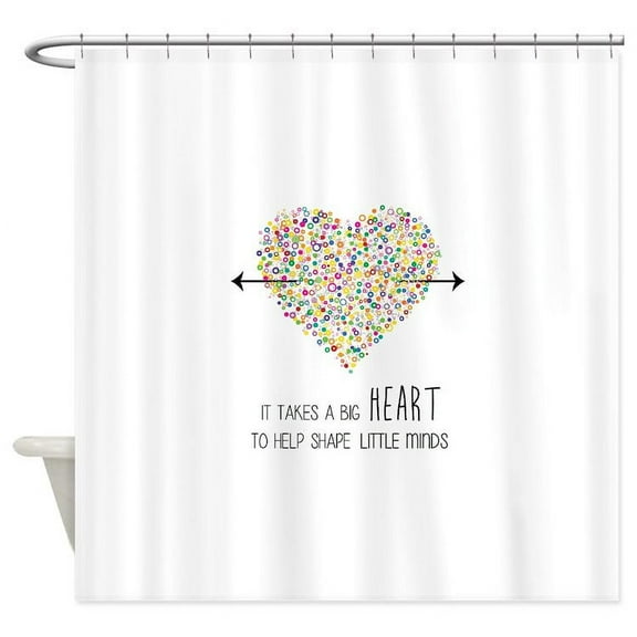 CafePress - Teacher Appreciation - Unique Fabric Shower Curtain 70" x 72"
