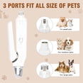 thumbnail image 2 of Cortauñas y de Uñas 2 en 1 para Mascotas con Carga USB - Silencioso (Menos de 40 Decibelios) para Tipo de Mascotas, 2 of 5