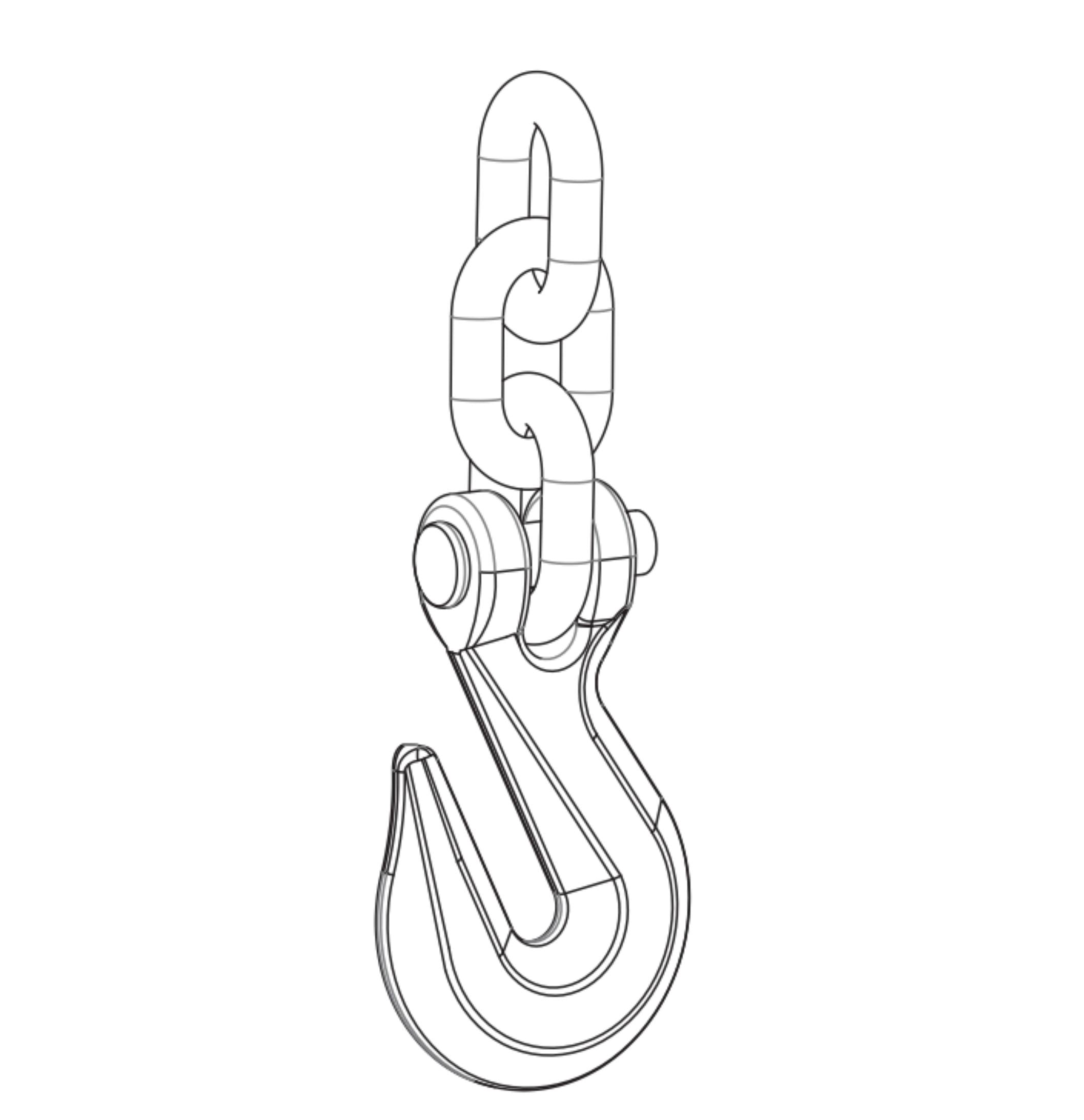 Hyper Tough 3/8 in. Clevis Grab Hook, Gold, 4 Pack