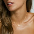 thumbnail image 4 of Turandoss 14K Gold Plated Heart Initial Cz Necklace for Women Girls Dainty Letter A-Z Choker Pendant Jewelry Trendy Fashion Accessories Personalized Christian Gifts for Women Girls, 4 of 8