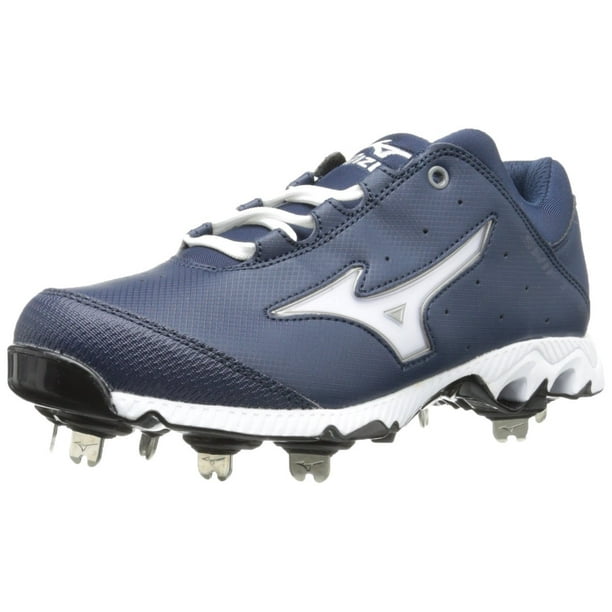 Mizuno Women's 9-Spike Swift 3 Switch Softball Cleat,Navy/White,9.5 M US - Walmart.com - Walmart.com