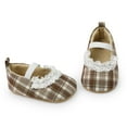 thumbnail image 5 of Yoyauz Baby Girl Mary Jane Shoes Anti Slip Rubber Sole Ballet Slippers Princess Dress Wedding Shoes Newborn Kids Shoes Toddler Shoes（0-12 Month）, 5 of 9