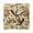 Golden Pointer, variant on 7.78in Square Artistic Wall Clock Dual-Purpose Tabletop & Hanging Decor Silent Non-Ticking Clocks for Home Office Cute Cartoon Llama Pattern